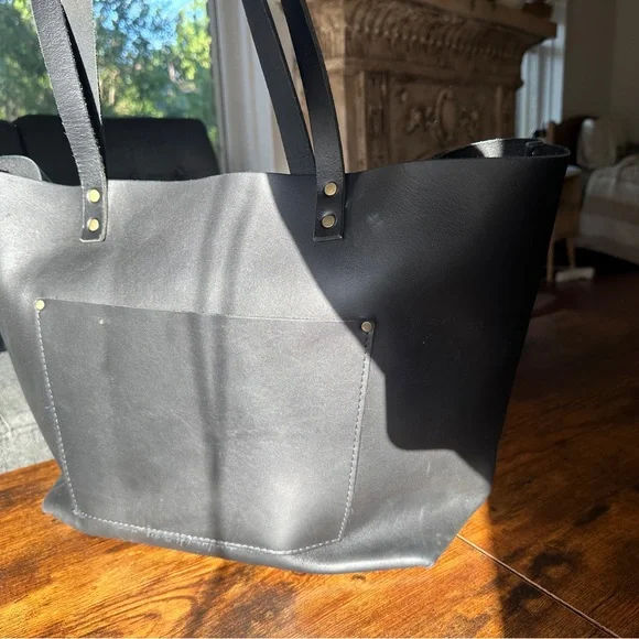 Portland Leather Goods Black Tote Bag - Picture 5 of 11